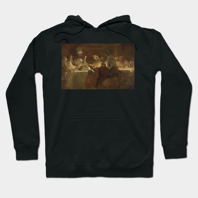 The Conspiracy of the Batavians - Rembrandt Hoodie by KargacinArt